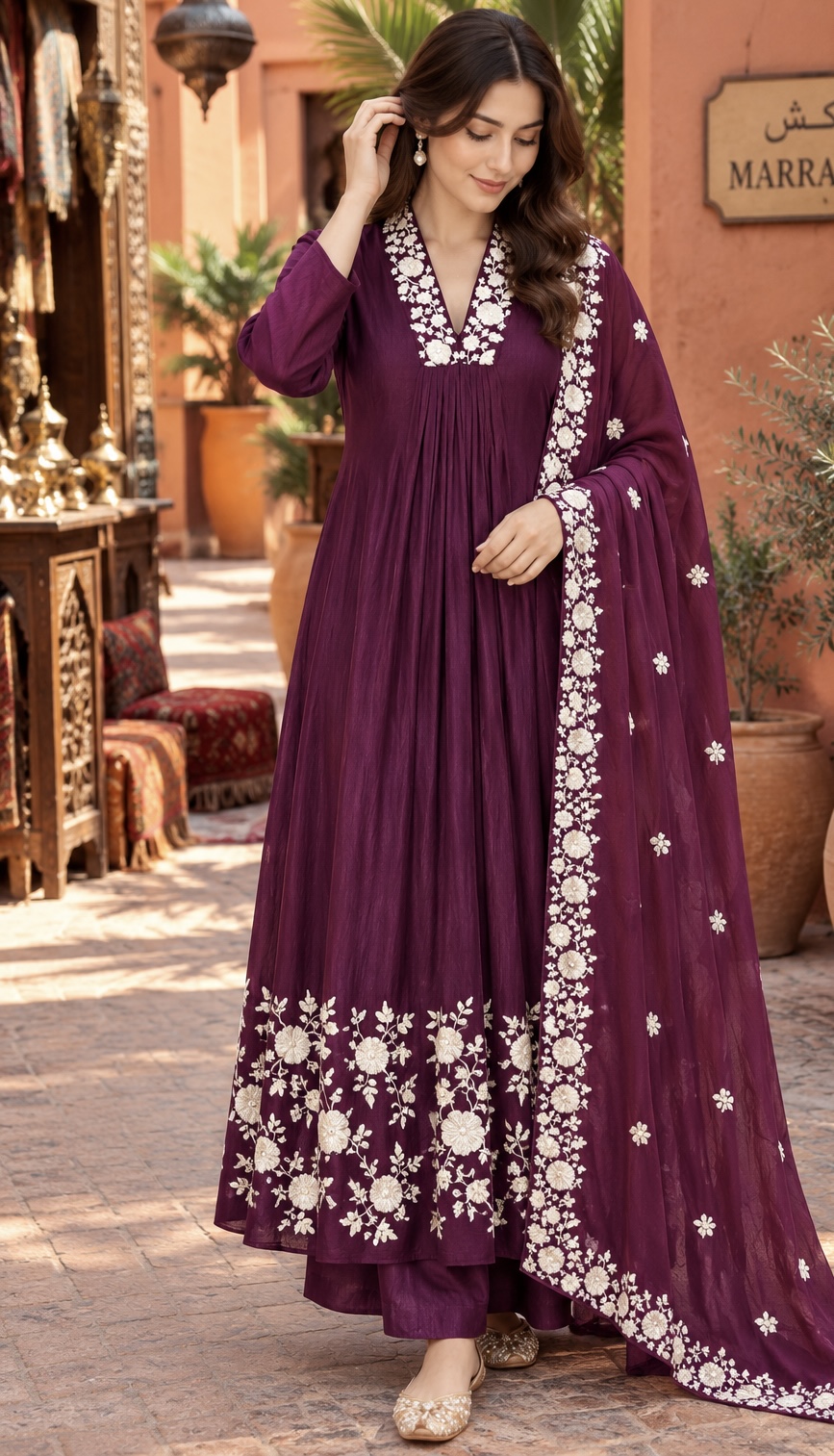 Chinon silk suit