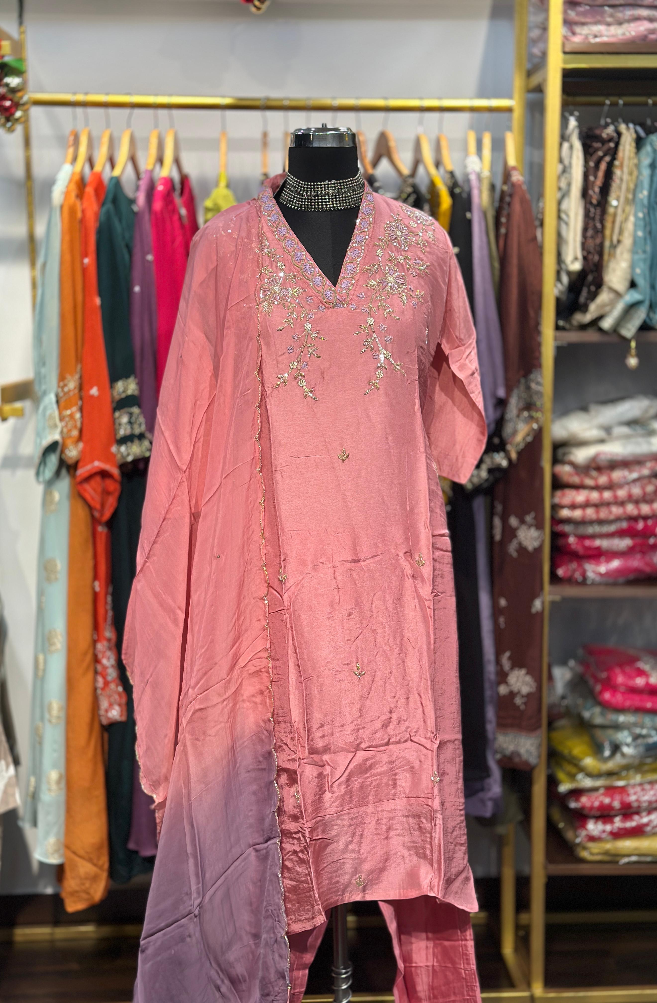 #Muslin silk suit