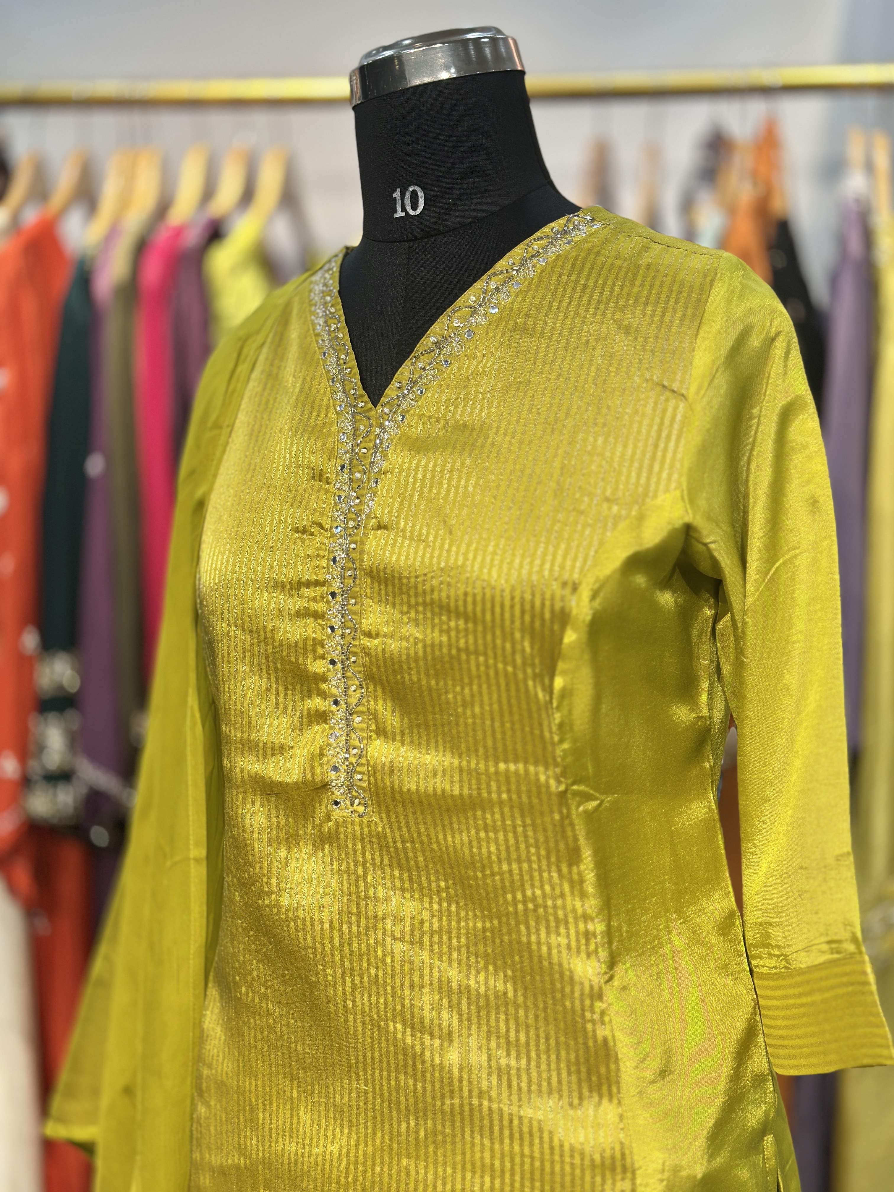 tissue silk suit