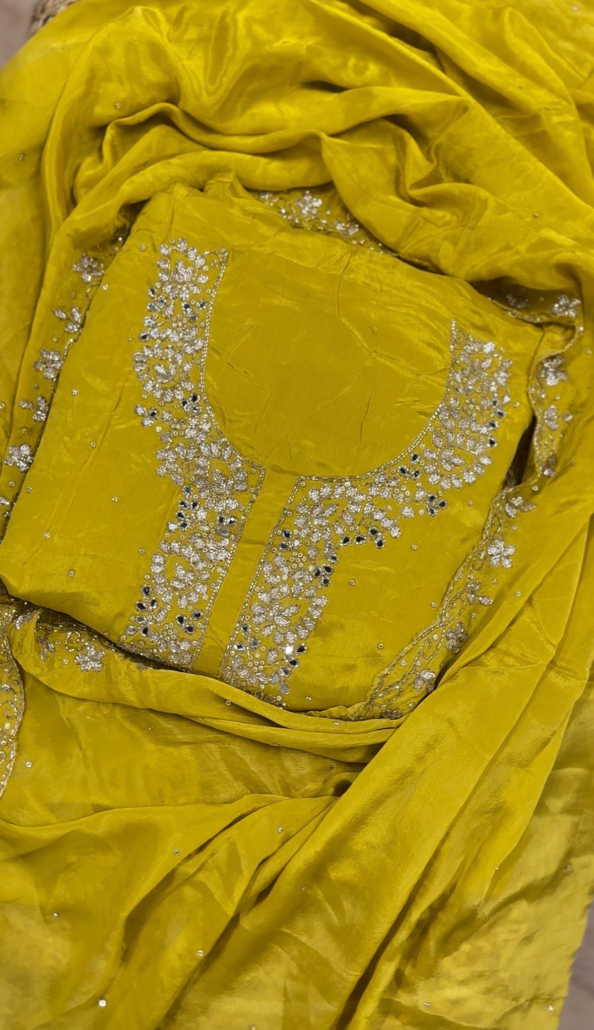 Unstitched salwar suit